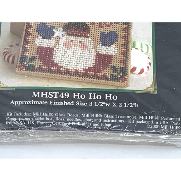 Mill Hill Holiday Simple Treasures III Ho Ho Ho MHST49 Beaded Kits Santa Crafts - Picture 3 of 7